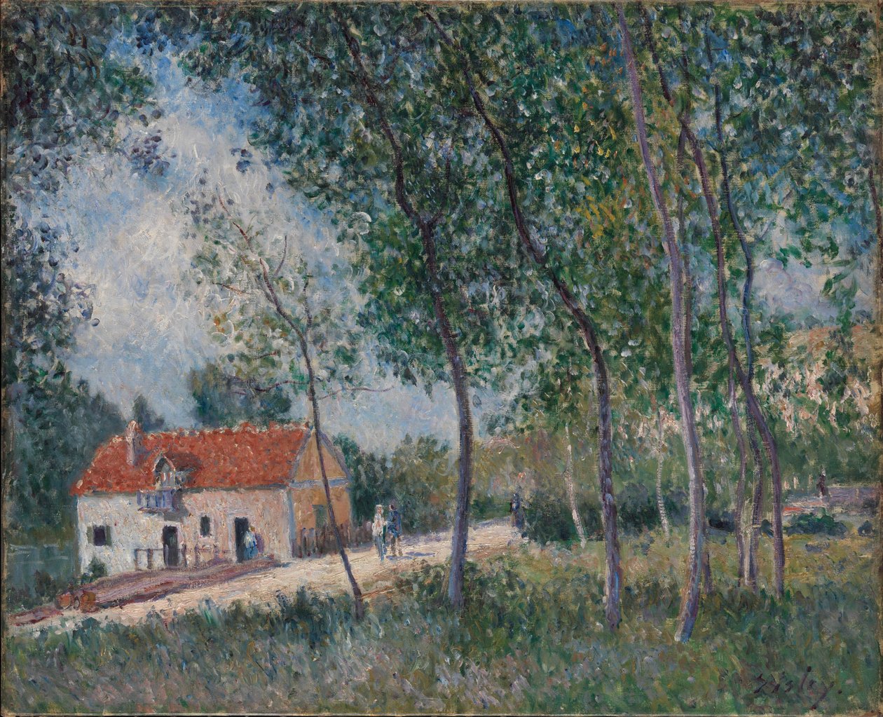 Az út Moret-tól Saint-Mammès-ig, 1883-85 alkotó: Alfred Sisley
