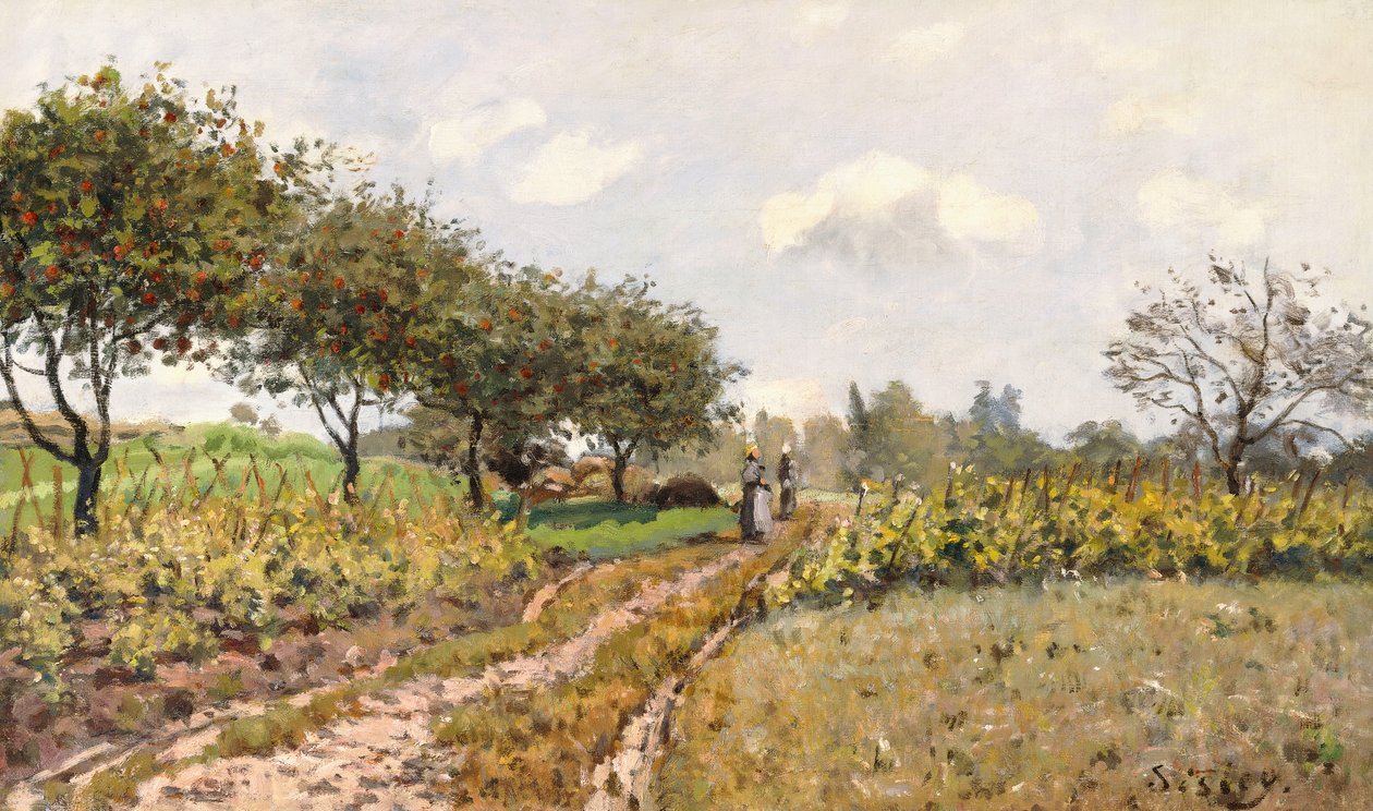 Az út a vidéken, 1876 alkotó: Alfred Sisley
