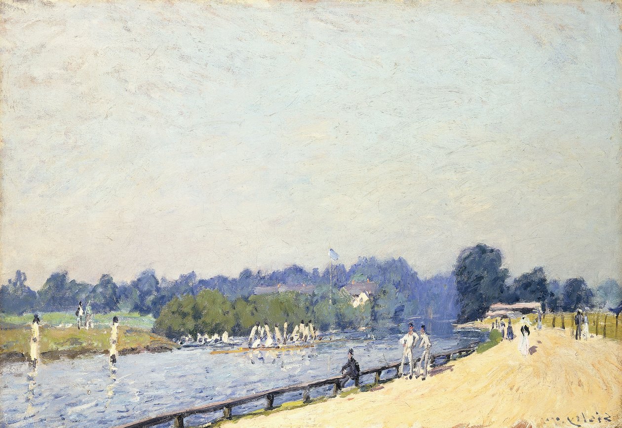 The Road to Hampton Court; La Route de Hampton Court, 1874 alkotó: Alfred Sisley