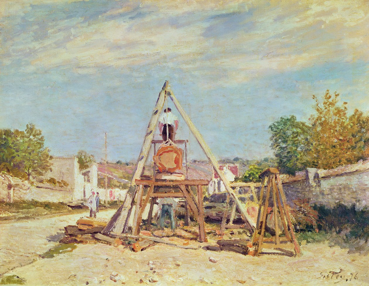 A favágók, 1876 alkotó: Alfred Sisley