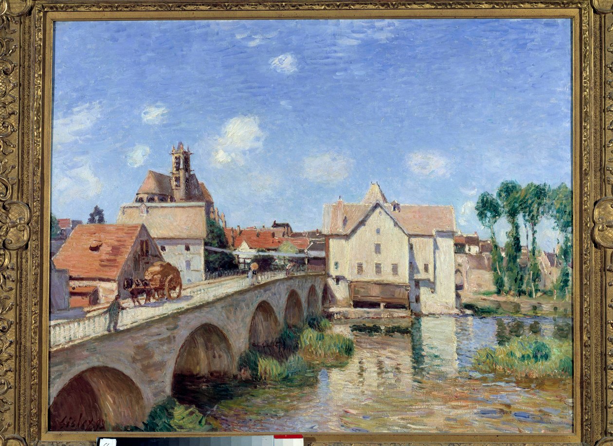 Moret hídja 1893-ban Alfred Sisley (1839-1899) festménye 1893. Mérete 0,73 x 0,92 m. Paris musee d
