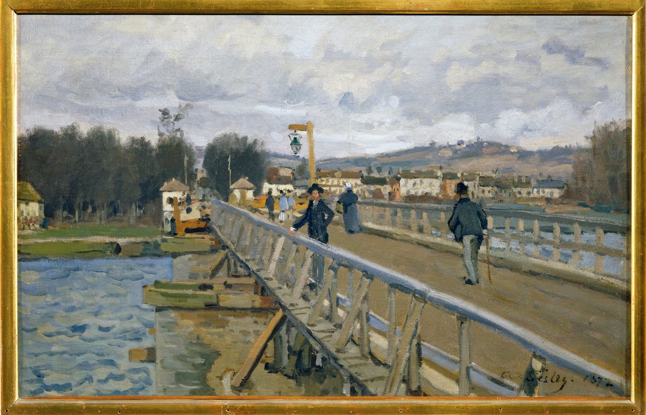 A gyaloghíd Argenteuilben alkotó: Alfred Sisley