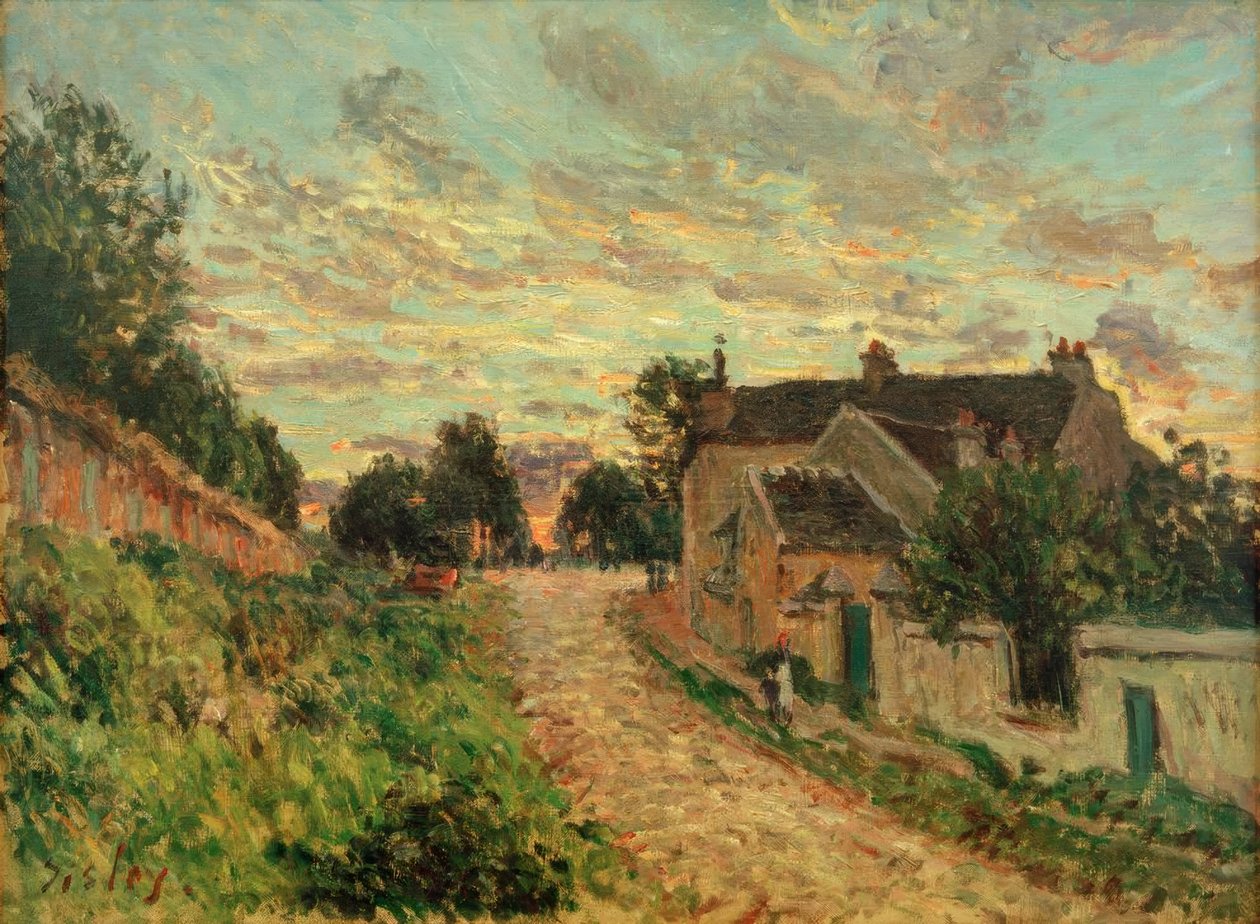 Egy ösvény Louvecienne-ben alkotó: Alfred Sisley
