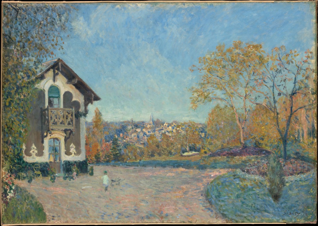 Marly-le-Roi látképe Coeur-Volant felől alkotó: Alfred Sisley