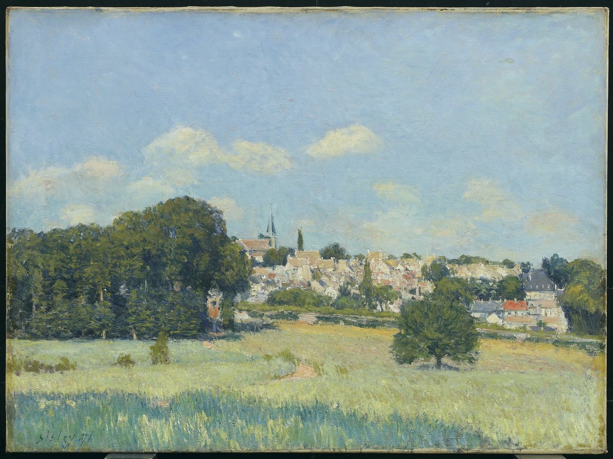 Marly-le-Roi képe, Napfényeffektus vagy Marly-le-Roi képe: Napfény, 1876 alkotó: Alfred Sisley