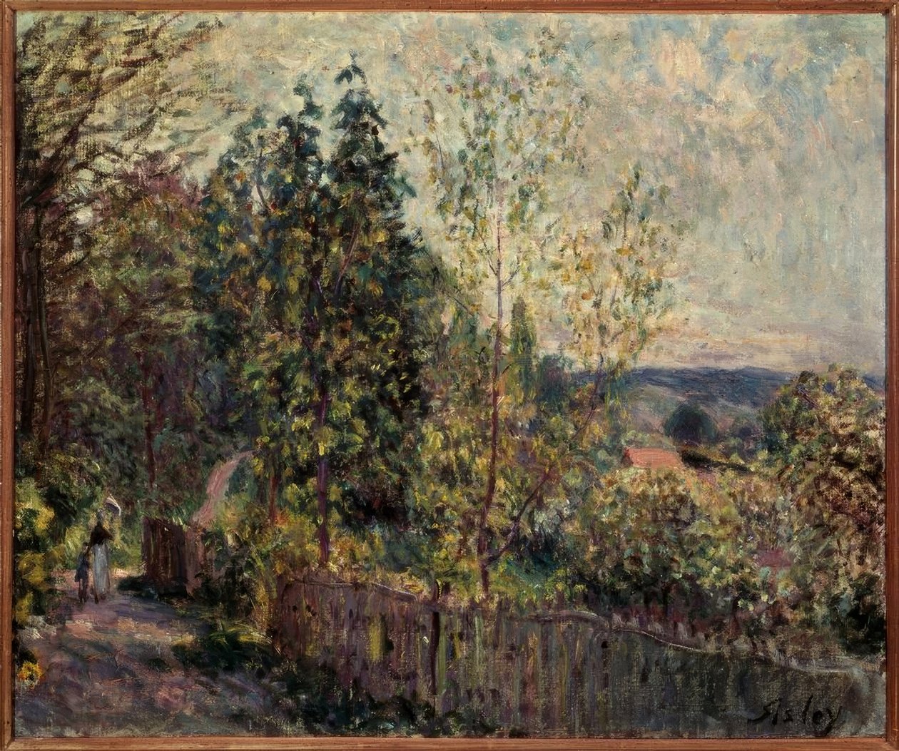 Erdei ösvény alkotó: Alfred Sisley