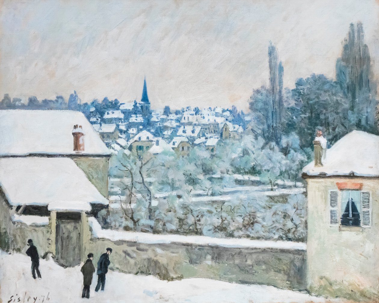 Tél Louveciennes-ben alkotó: Alfred Sisley