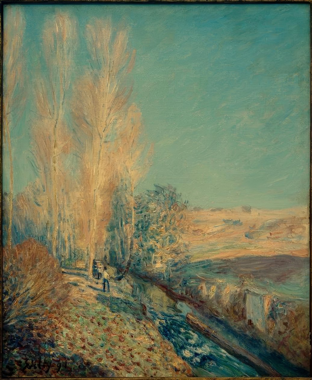 Saint-Martin nyara – Moret környéke alkotó: Alfred Sisley