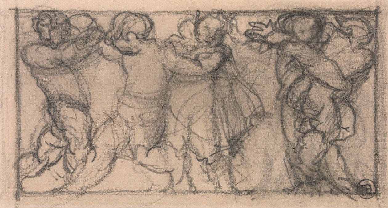 Kerubok csoportja (frízre tervezve?) alkotó: Alfred Emile Stevens