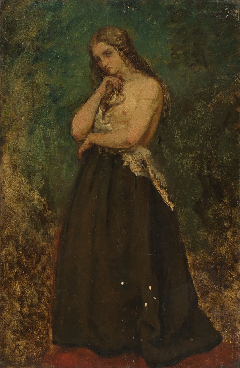 Tanulmány egy modellről, 19. század vége-XX. század eleje. alkotó: Alfred Emile Stevens
