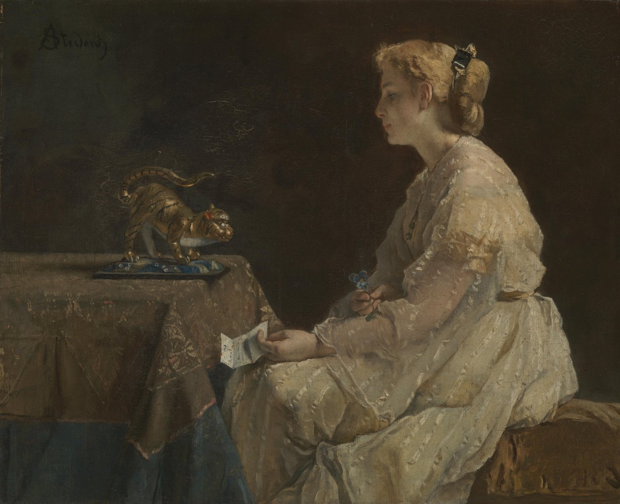 A jelen, c. 1870 alkotó: Alfred Emile Stevens
