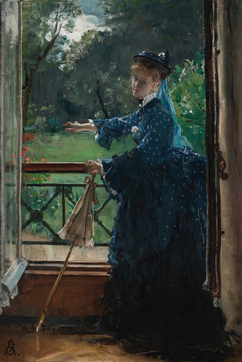 Nő az erkélyen. alkotó: Alfred Emile Stevens