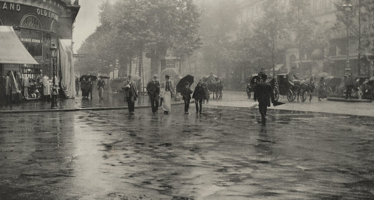 Esős nap a sugárúton – Párizs alkotó: Alfred Stieglitz