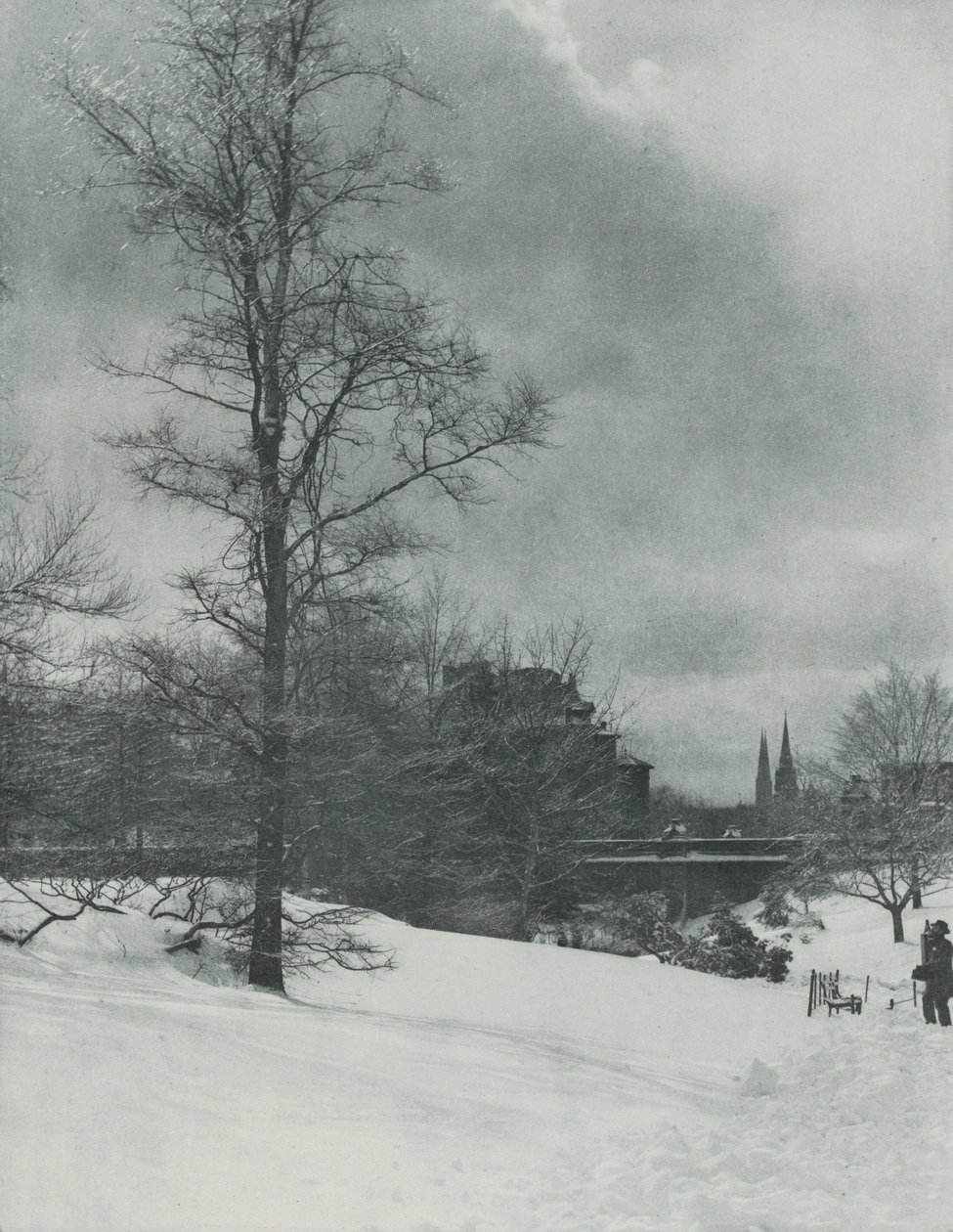 Téli égbolt – Central Park alkotó: Alfred Stieglitz