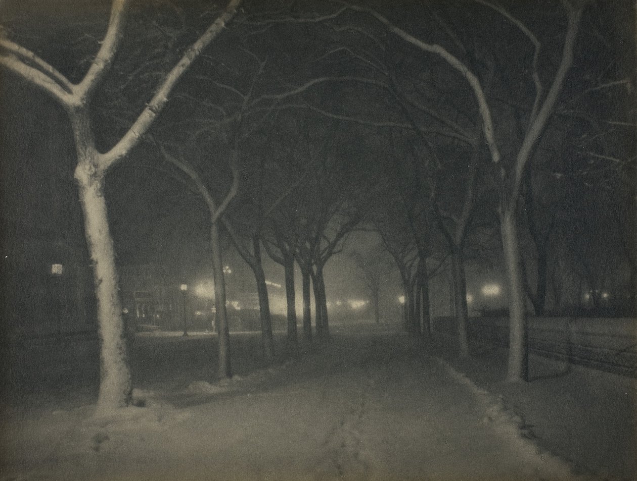 Egy jeges éjszaka, New York alkotó: Alfred Stieglitz