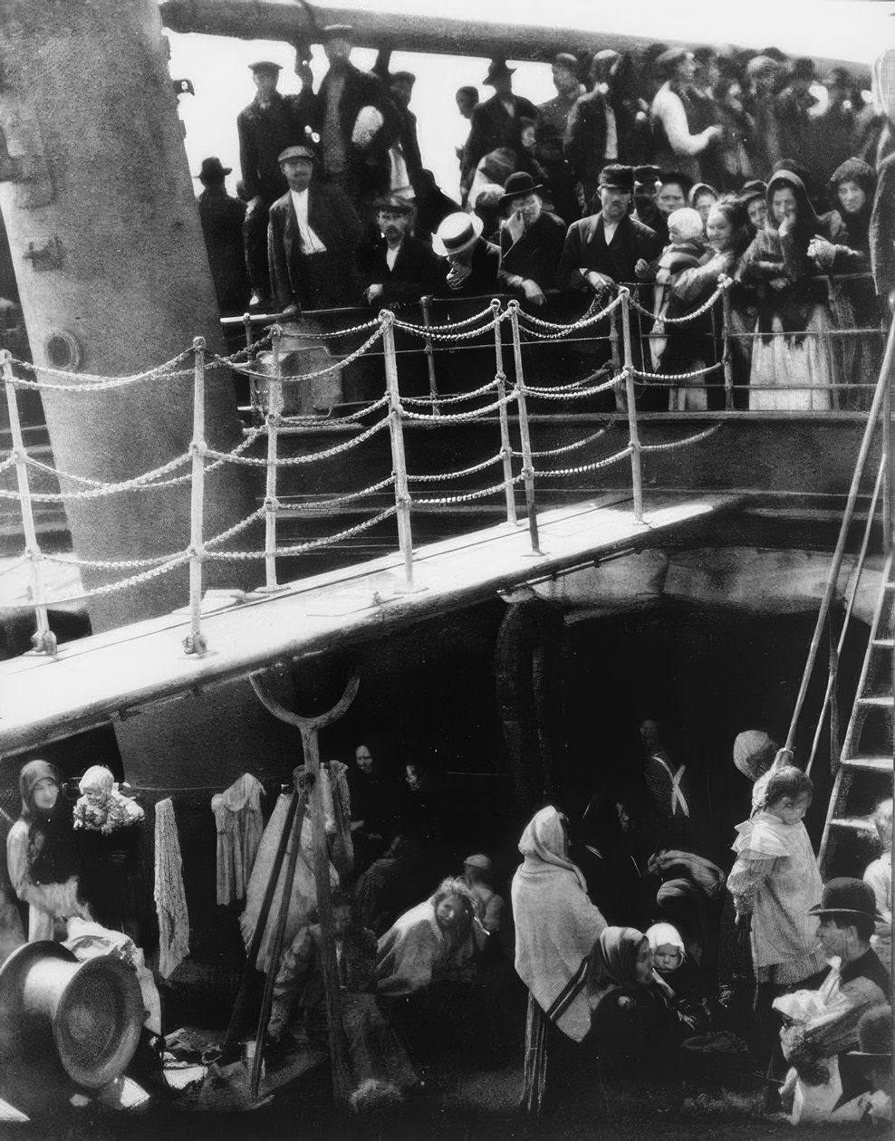 Emigráns hajó / két fedélzet / fotó alkotó: Alfred Stieglitz