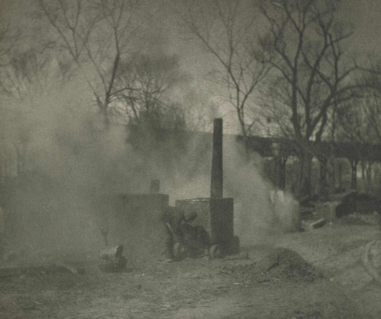 Kameramunka: The Asphalt Paver, New York, 1892. alkotó: Alfred Stieglitz