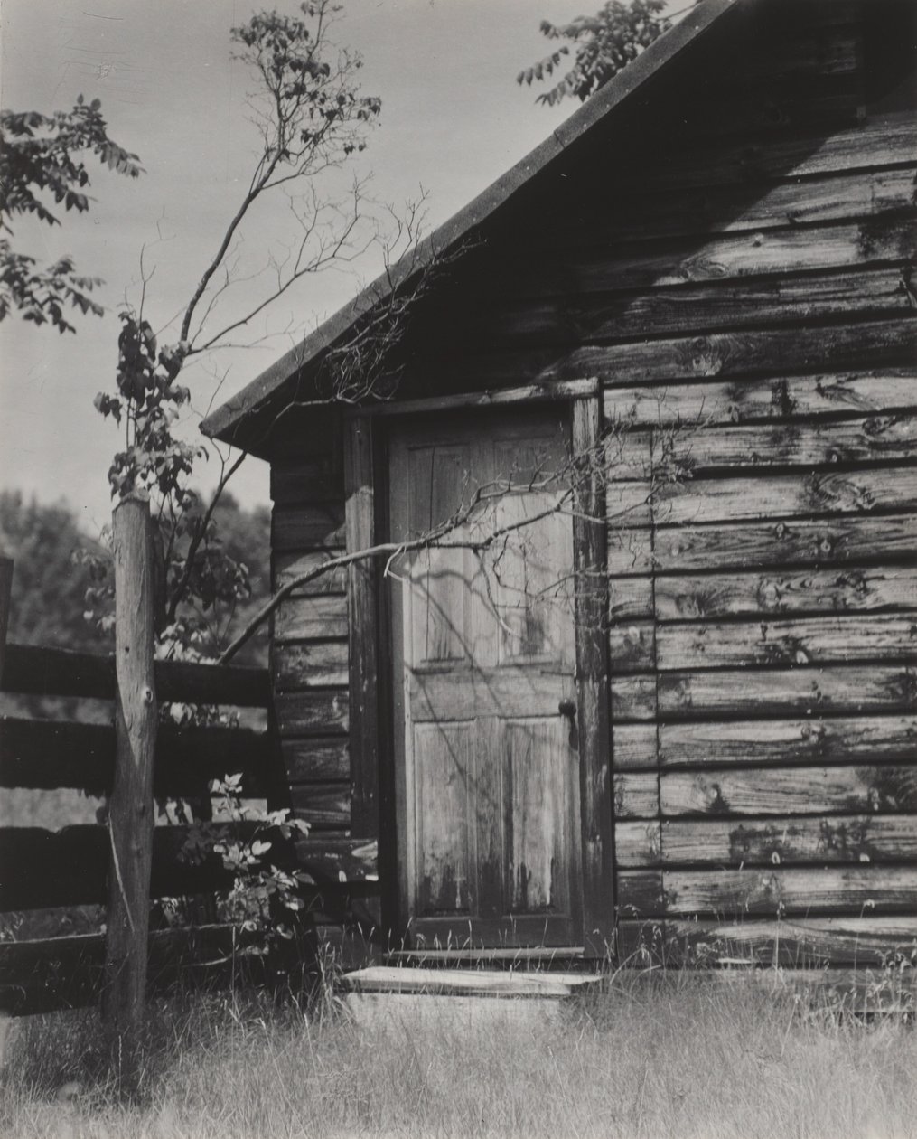 Egy kunyhó ajtaja, George-tó alkotó: Alfred Stieglitz