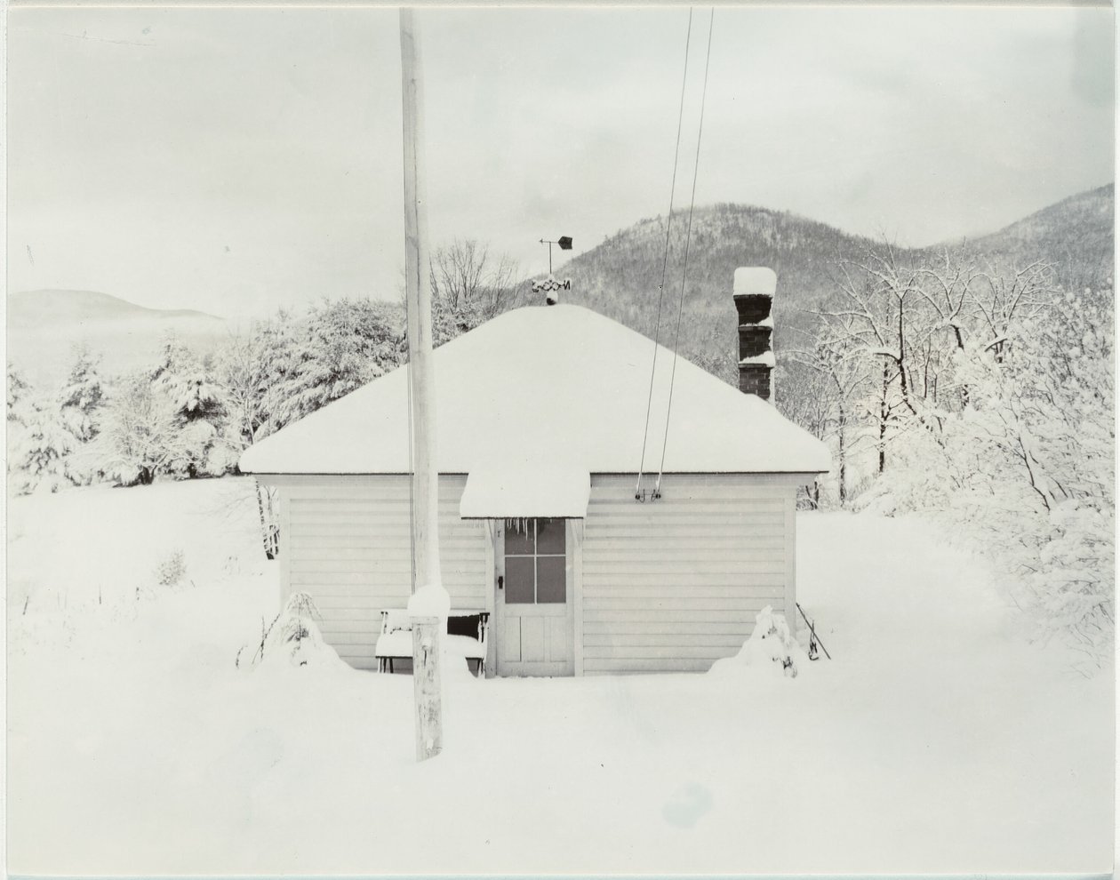 Első hó és a kis ház alkotó: Alfred Stieglitz