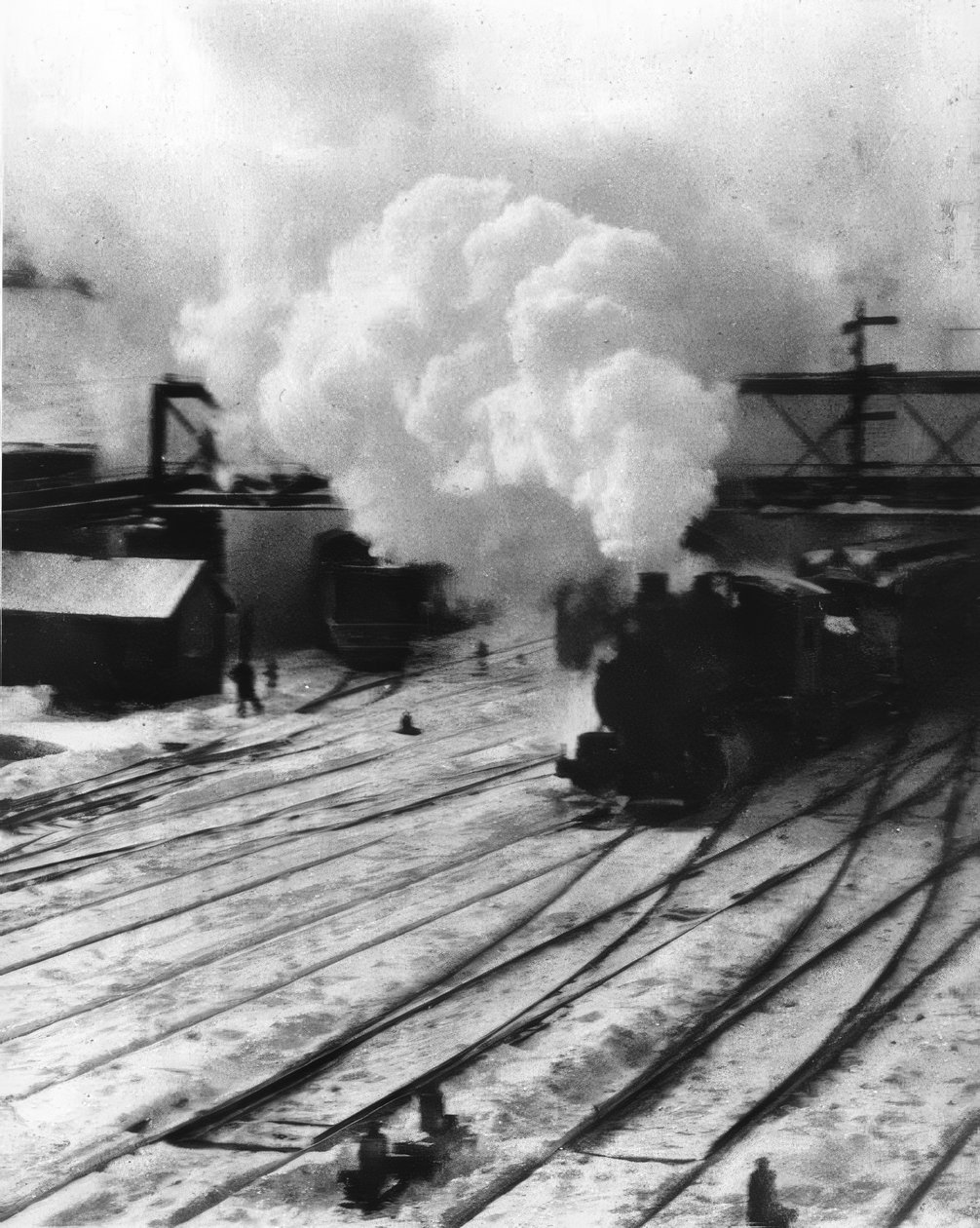 New York / Central Yards / Fénykép 1903 alkotó: Alfred Stieglitz