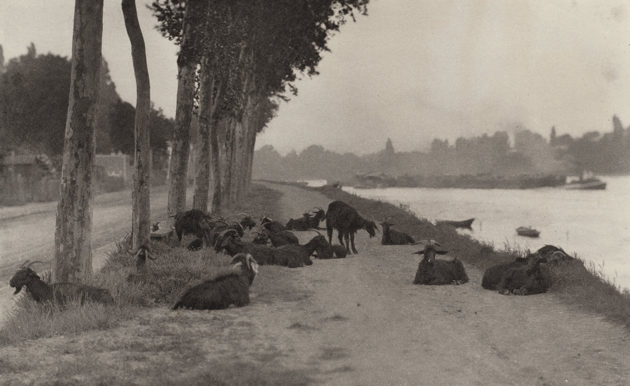 A Szajnán - Párizs közelében alkotó: Alfred Stieglitz