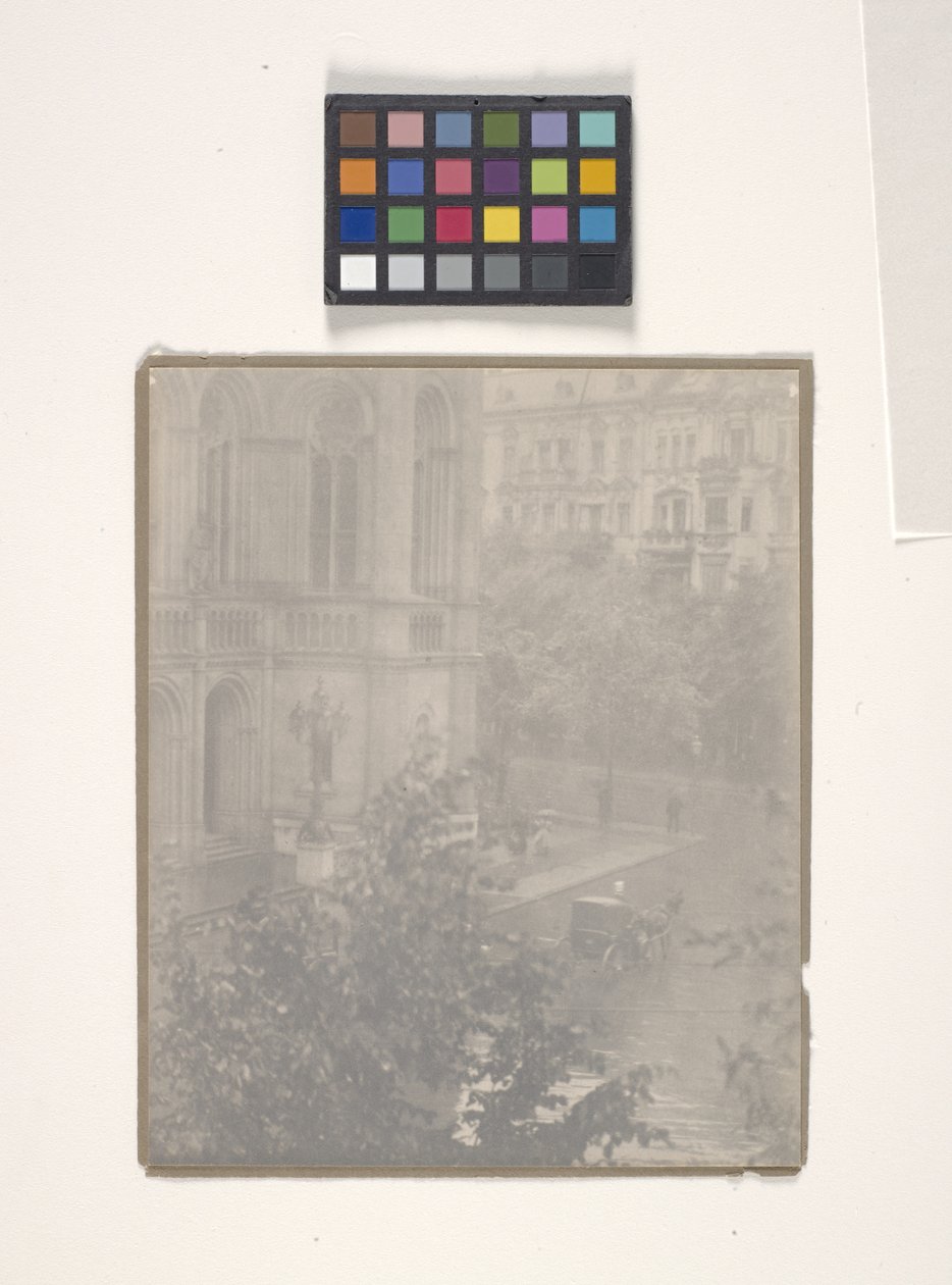 Pillanatkép – az ablakomból, Berlin (fotómélység) alkotó: Alfred Stieglitz