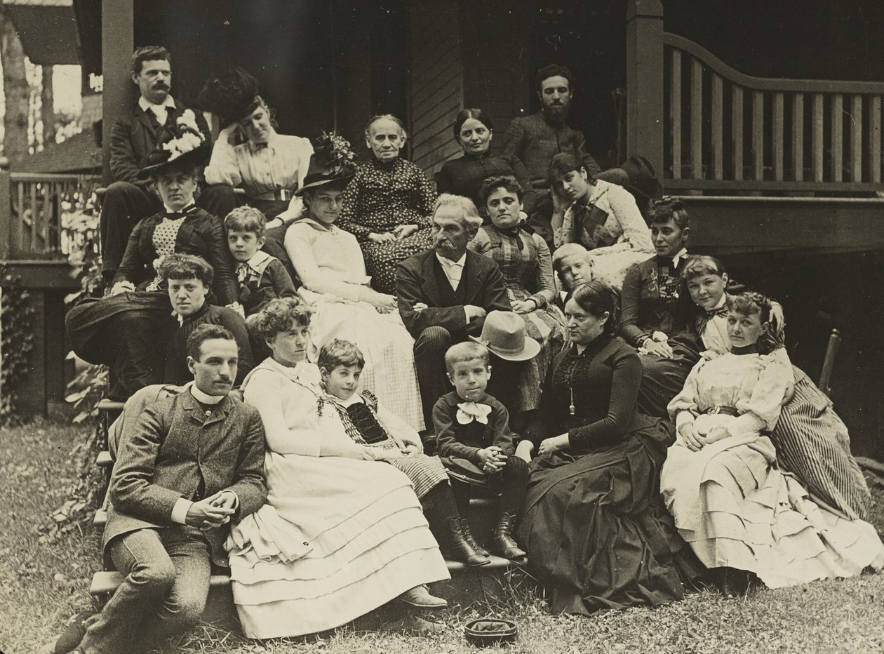 Stieglitz család Oaklawnban, Lake George, 1888. alkotó: Alfred Stieglitz