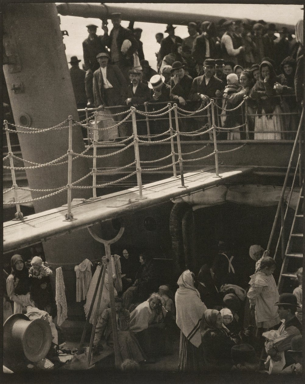 The Steerage, 1907, nyomtatva 1915. alkotó: Alfred Stieglitz