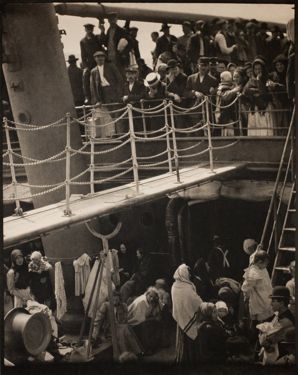 A Steerage, 1907, 1913-ban vagy előtte nyomtatták. alkotó: Alfred Stieglitz