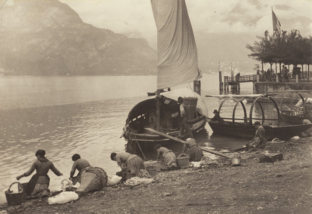 Mosónők a Comói-tónál alkotó: Alfred Stieglitz