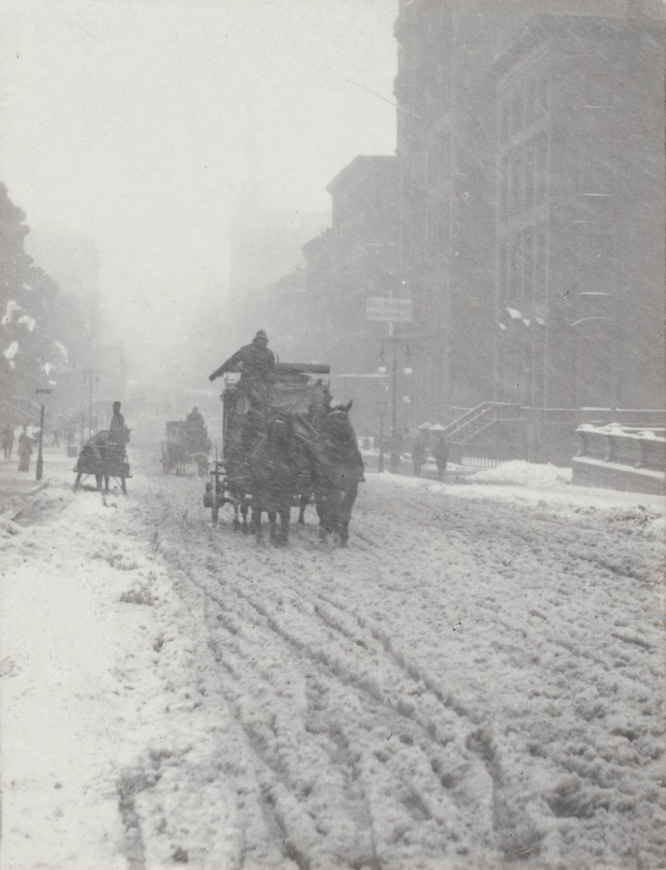 Tél az Ötödik sugárúton alkotó: Alfred Stieglitz