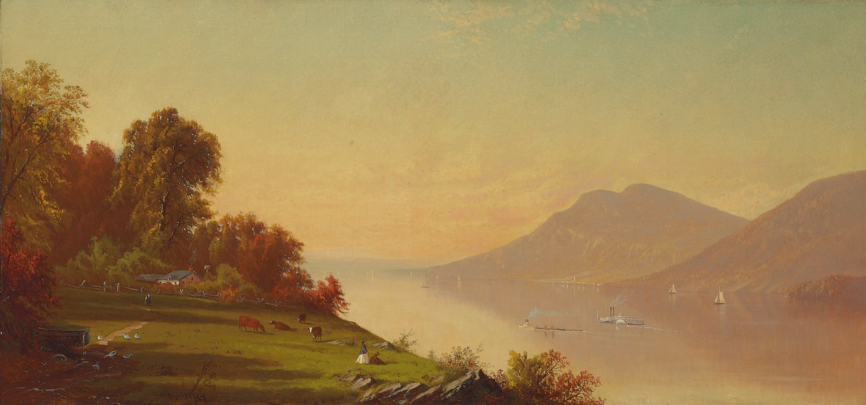 Délután a Hudsonon, 1867 alkotó: Alfred Thompson Bricher