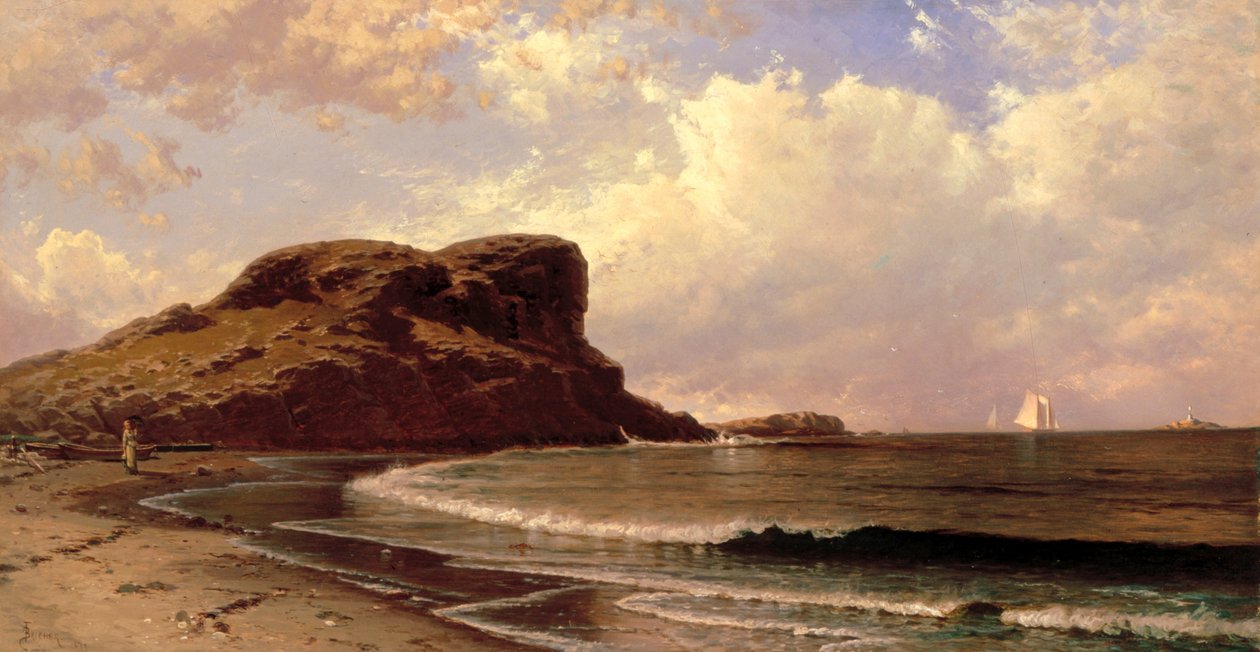 Castle Rock, Nahant, Massachusetts alkotó: Alfred Thompson Bricher