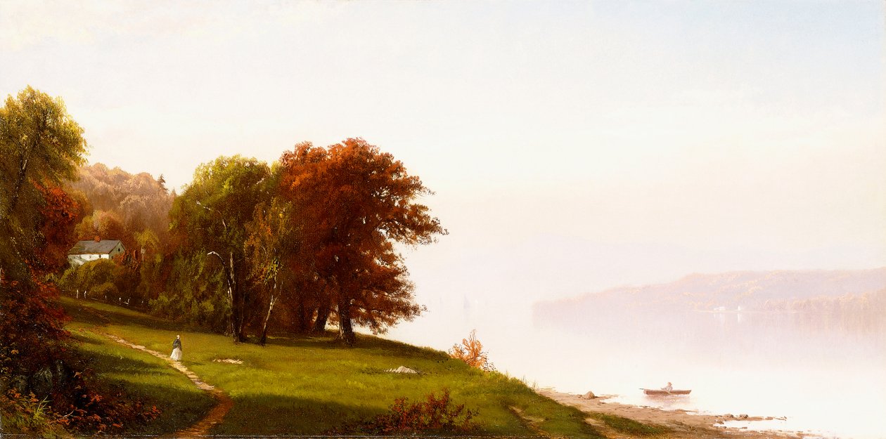 Táj a Hudsonon, 1865 körül alkotó: Alfred Thompson Bricher