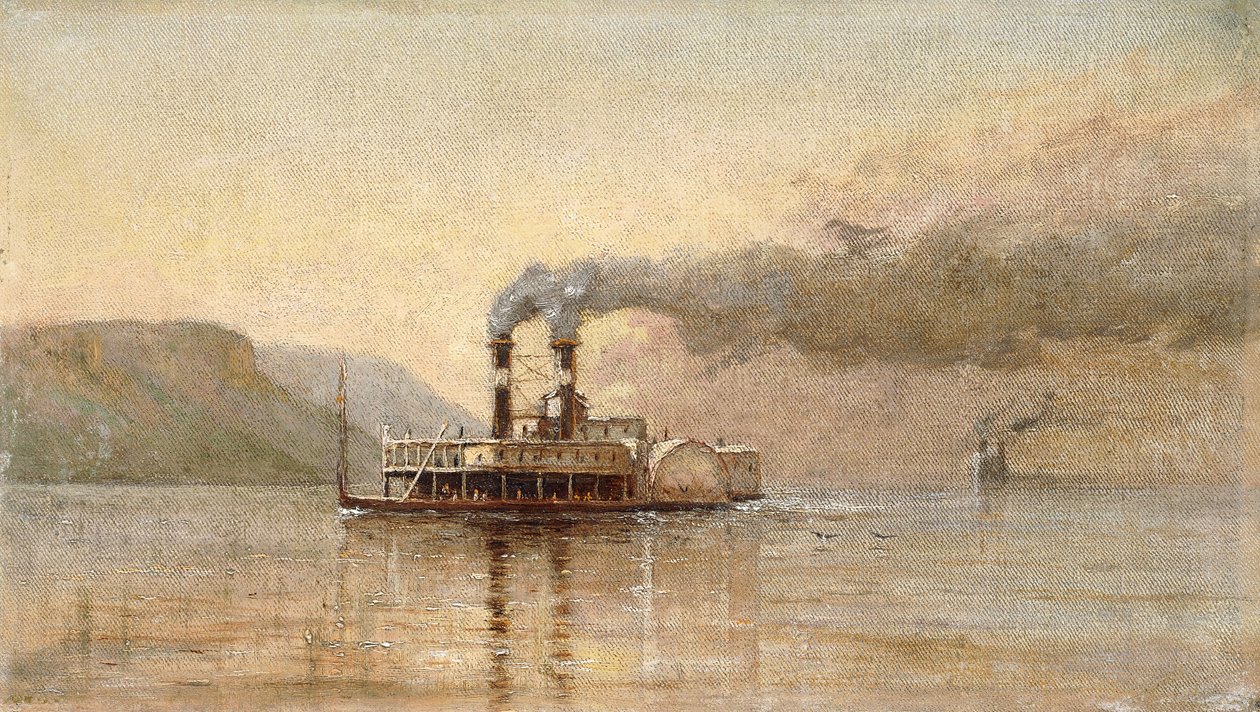 Saint Paul városa, Dubuque, 1866 körül alkotó: Alfred Thompson Bricher