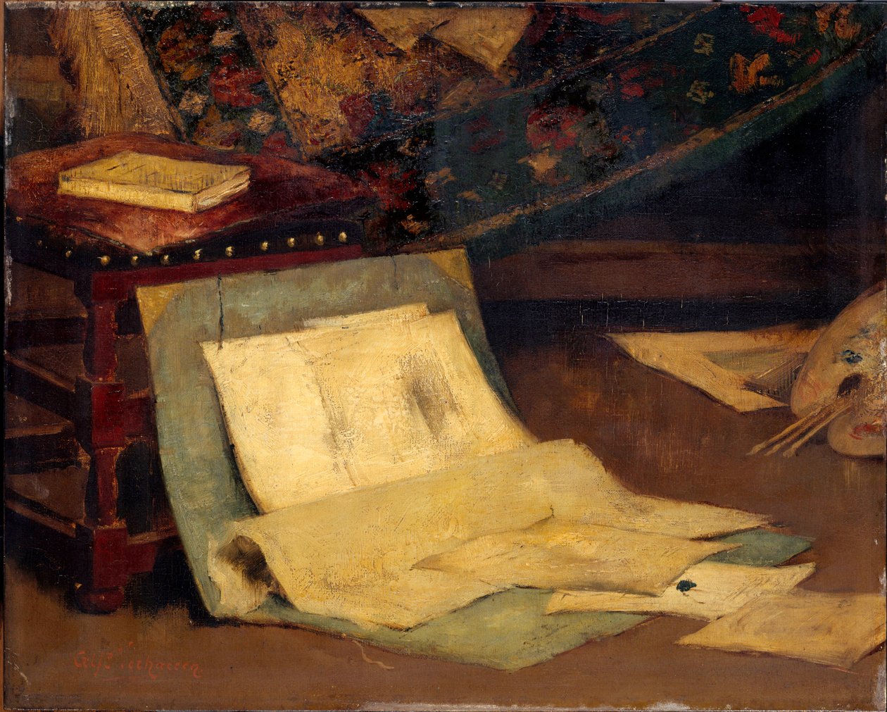 Az atista műterem sarka, 1849-1924. alkotó: Alfred Verhaeren