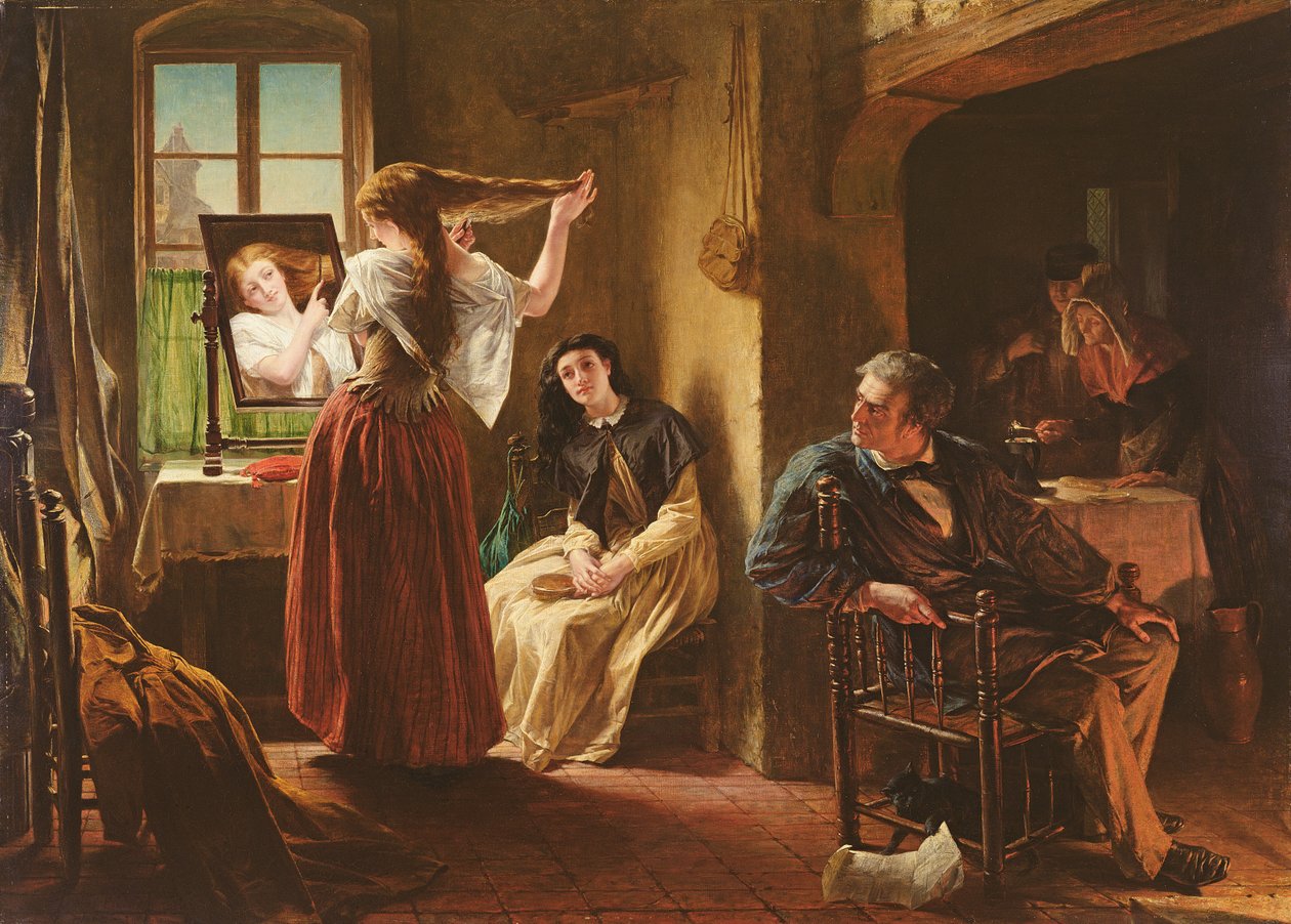 A fésülködőgép feltalálása, 1862 alkotó: Alfred W. Elmore