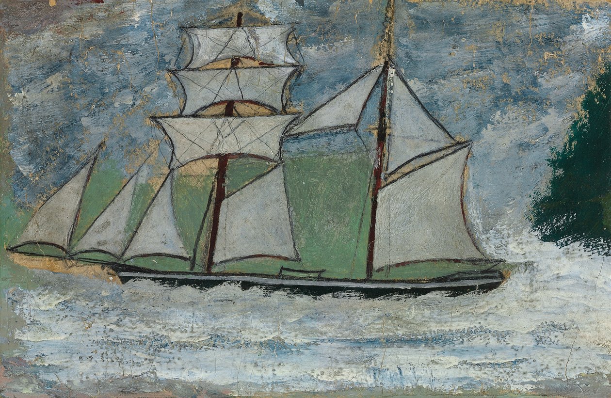 Egy vitorlás hajó alkotó: Alfred Wallis