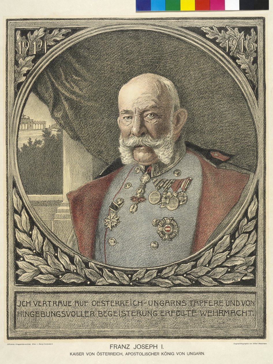 I. Ferenc József osztrák császár alkotó: Alfred Wesemann