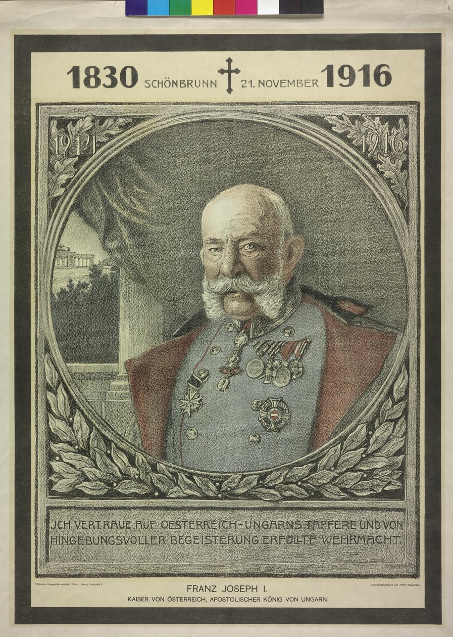 I. Ferenc József osztrák császár alkotó: Alfred Wesemann