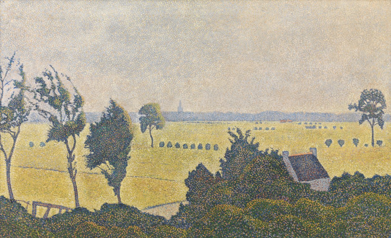 Táj Nyugat-Flandriában alkotó: Alfred William (1854 1930) Finch