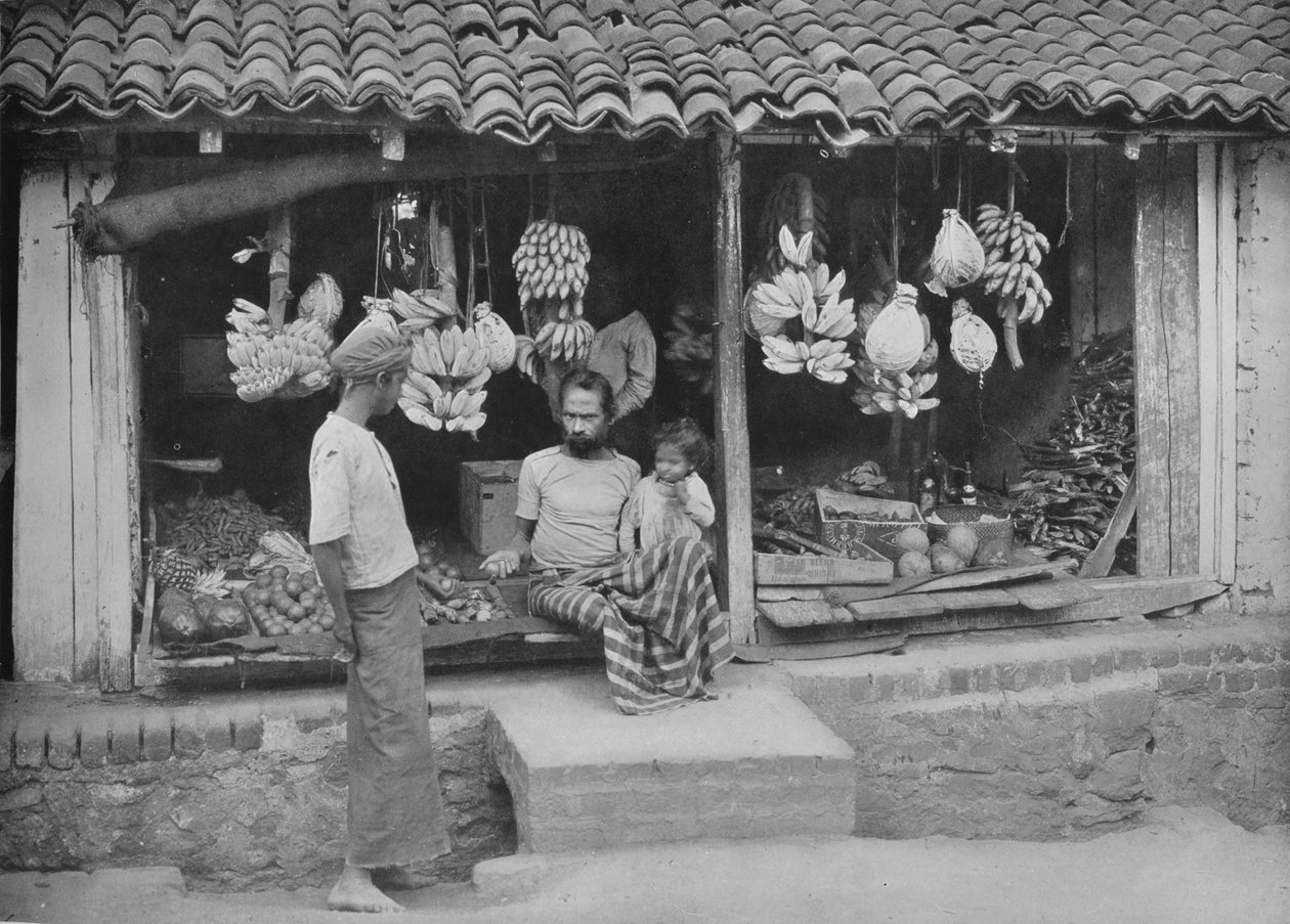 A Native Boutique vagy Fruit Shop, 1890, 1910 alkotó: Alfred William Amandus Plate