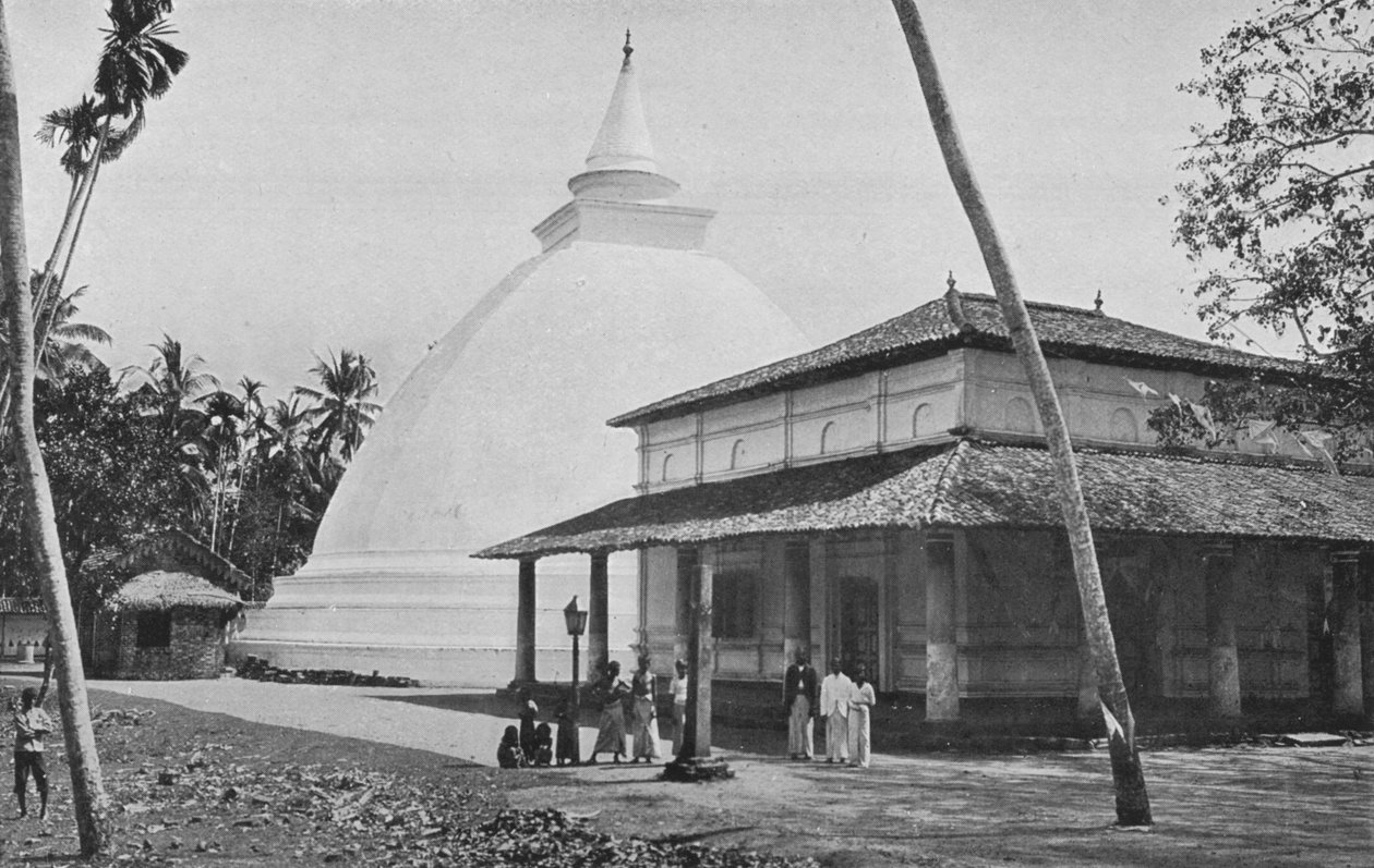 Kelaniya templom és Dagoba, 1890, 1910 alkotó: Alfred William Amandus Plate