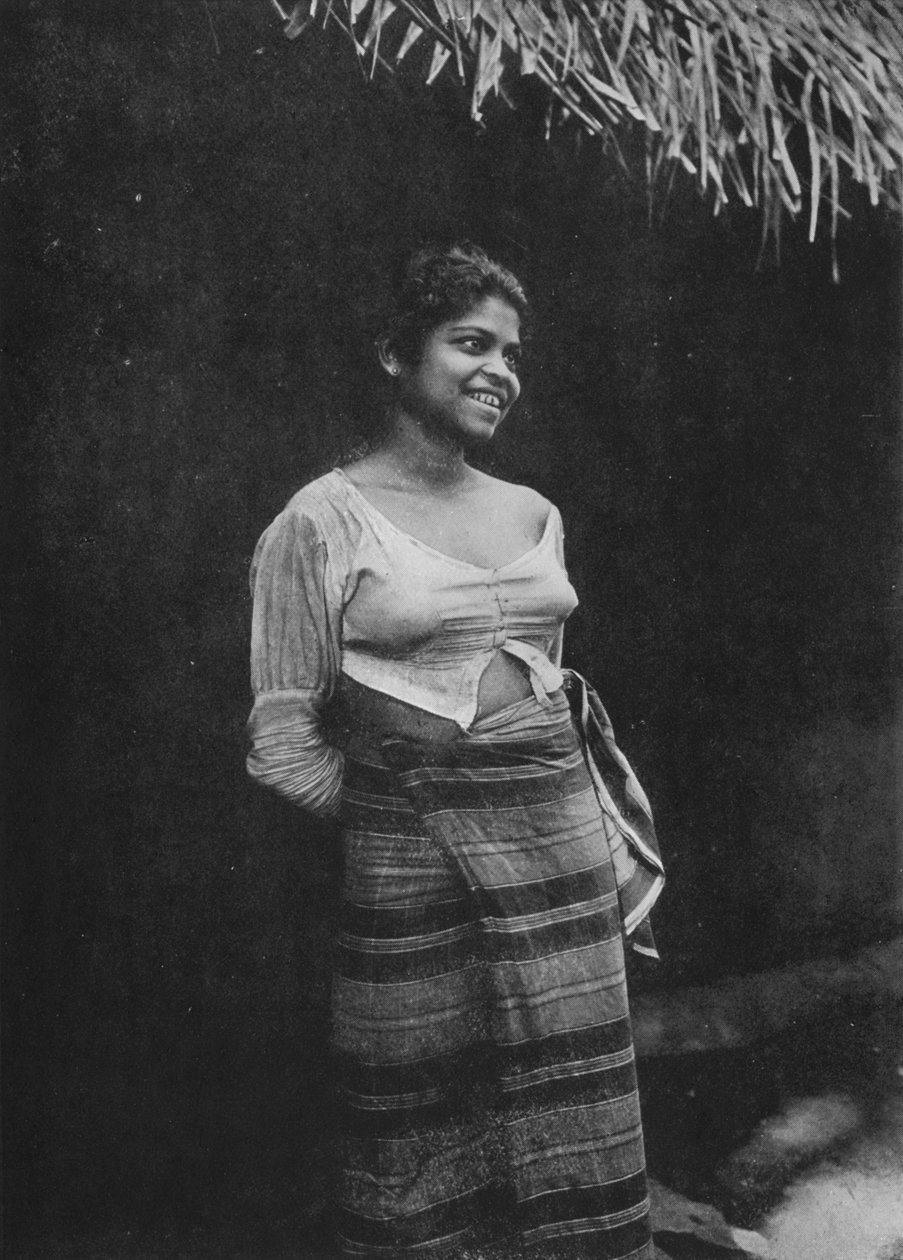 Szingaléz falu szépsége, 1890, 1910 alkotó: Alfred William Amandus Plate