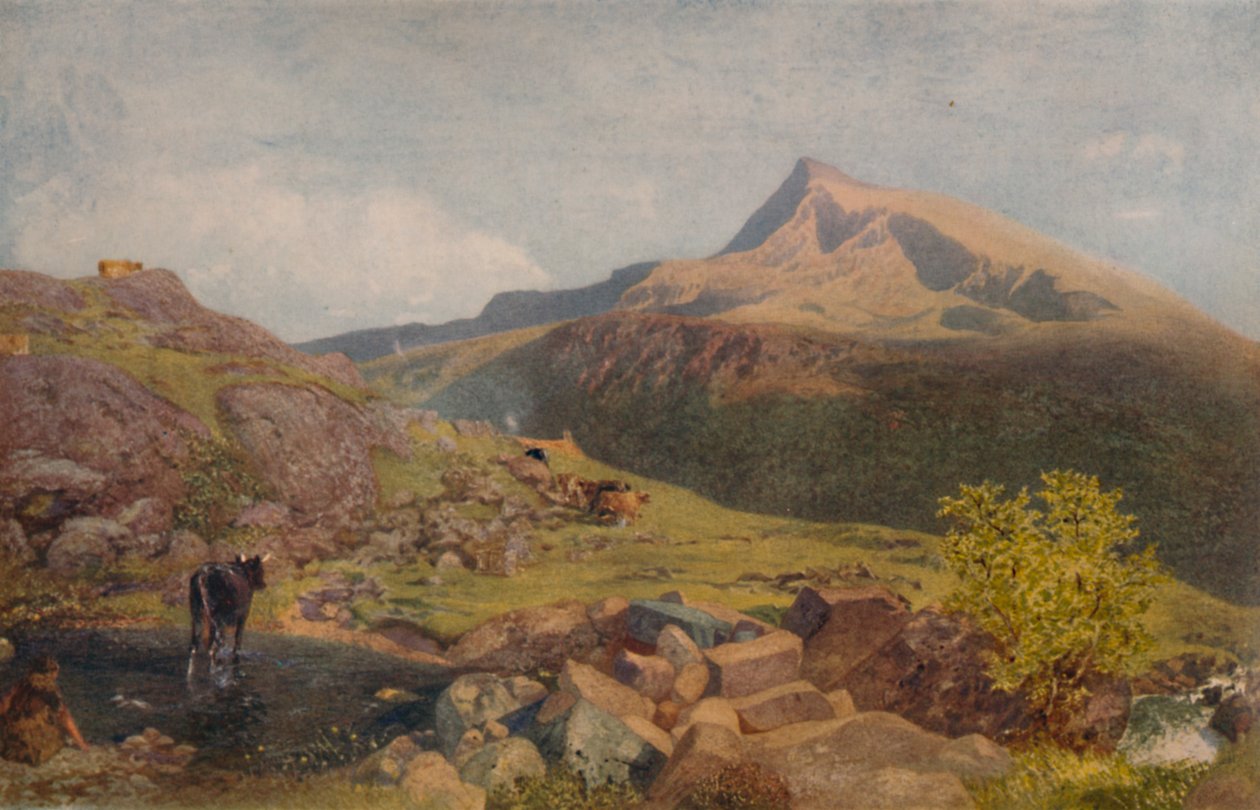 A walesi dombok között, 19. század, 1935 alkotó: Alfred William Hunt