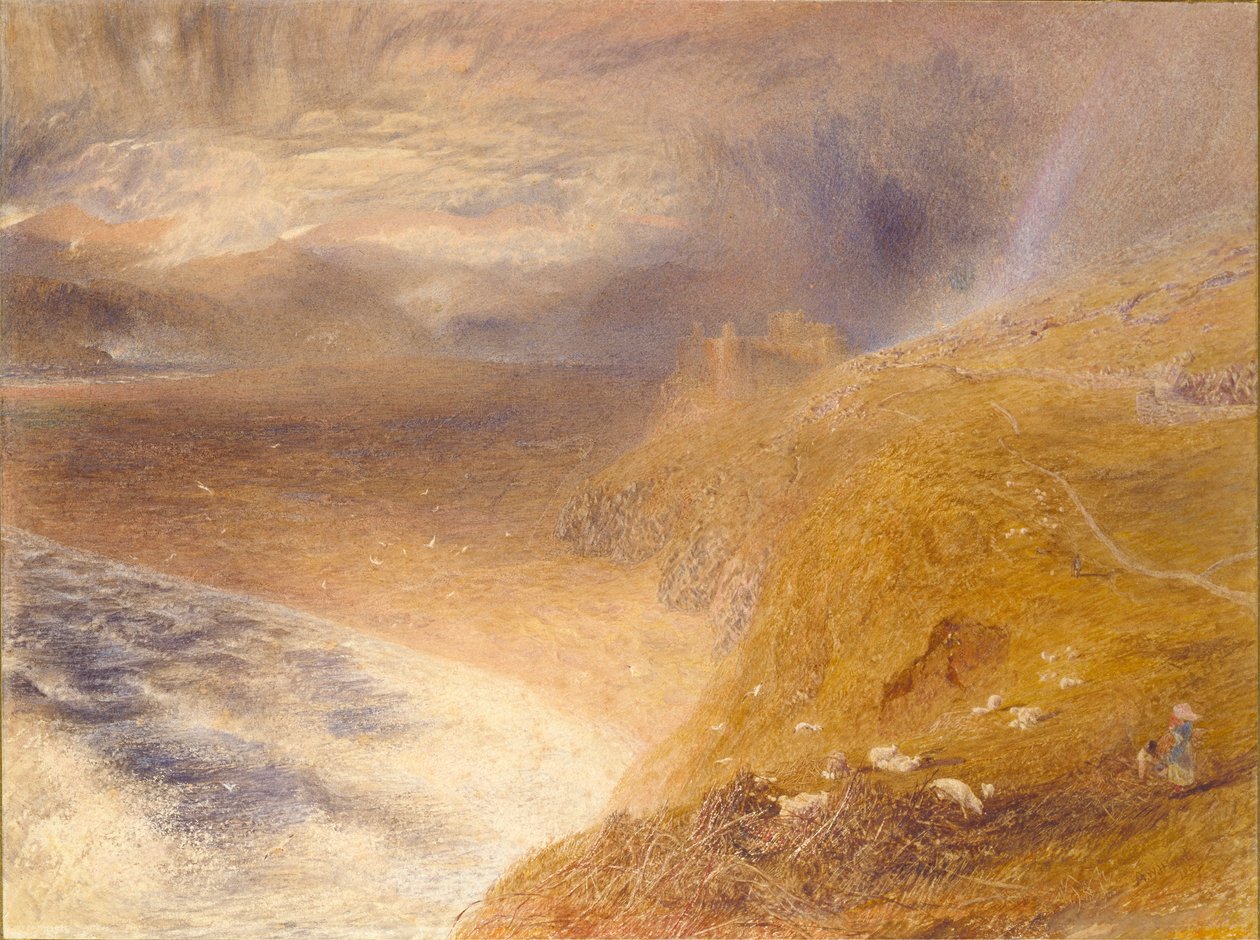 Harlech kastély, 1857 alkotó: Alfred William Hunt