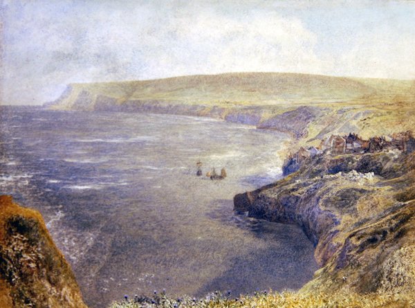 Dagály, Robin Hood-öböl (akvarell, papír) alkotó: Alfred William Hunt