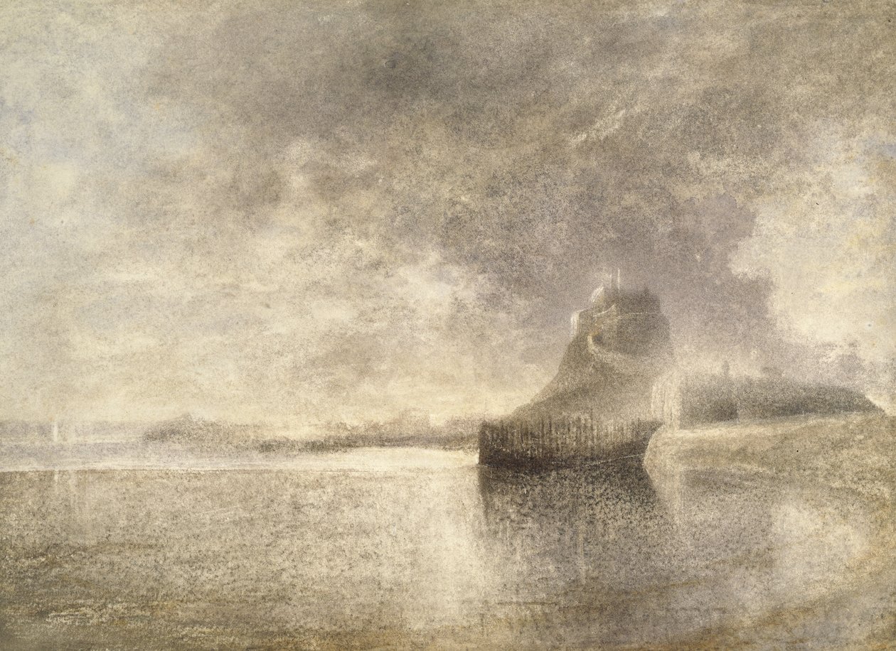 Holy Island Castle, Northumbria, 1882-1883 körül (akvarell papíron) alkotó: Alfred William Hunt