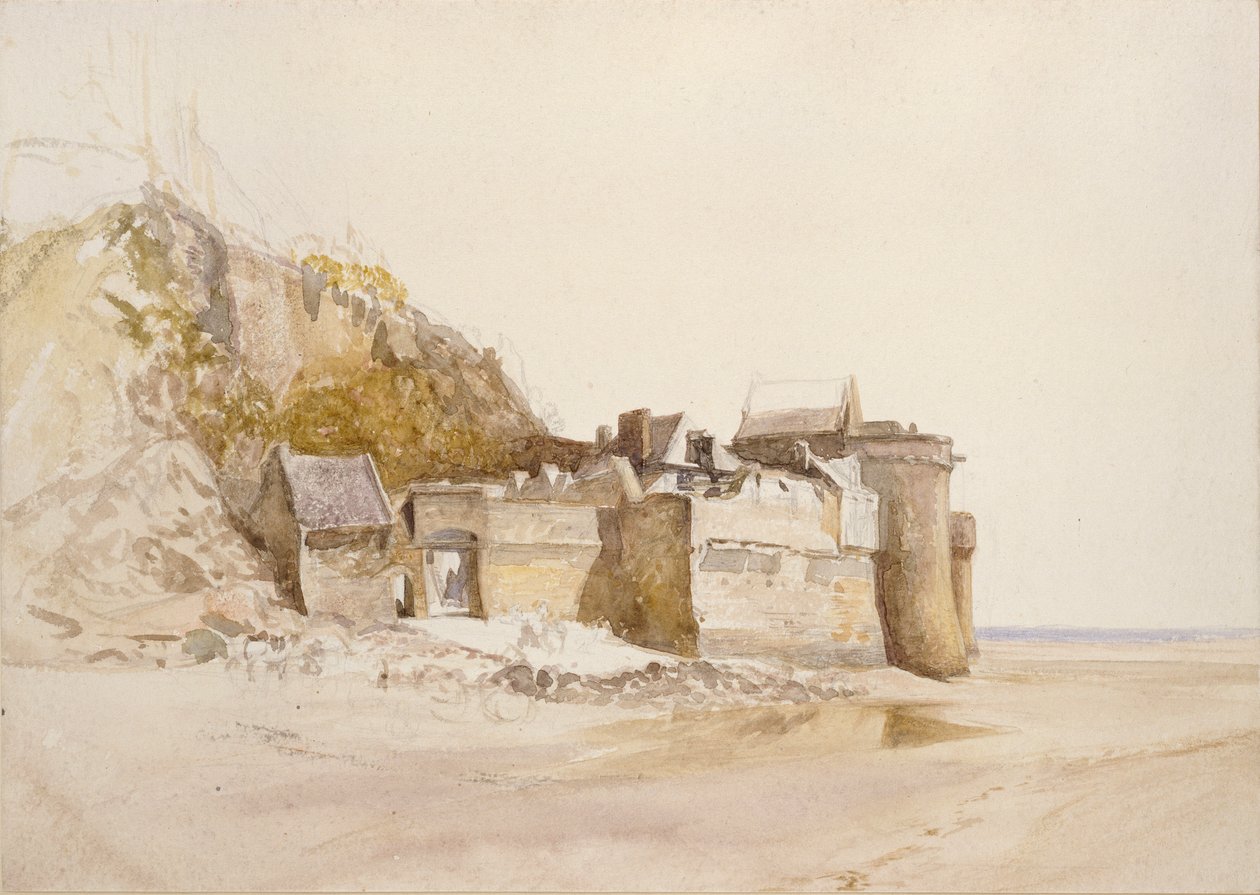 Mont St Michel, A külső kapu, 1876 alkotó: Alfred William Hunt
