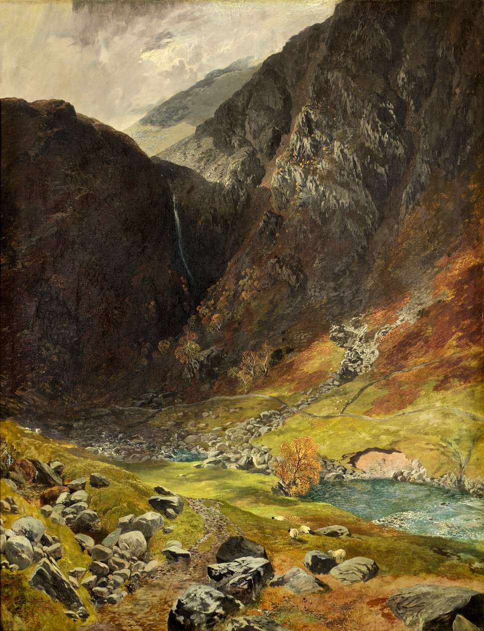 Styhead Pass, Borrowdale, 1854 alkotó: Alfred William Hunt